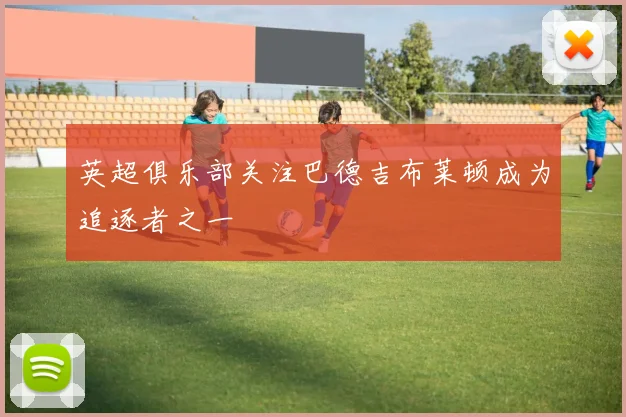 英超俱乐部关注巴德吉布莱顿成为追逐者之一